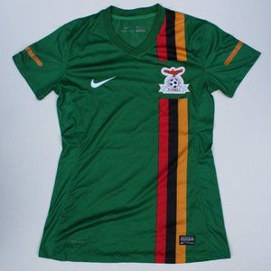 Vintage Nike ZAMBIA 2012 Women's Soccer Jersey Chipolopolo Africa sz M
